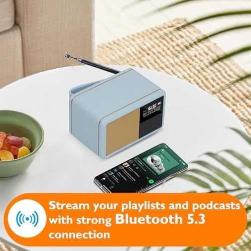 Ново малко DAB+ радио с Bluetooth и аларма – водоустойчиво, компактно