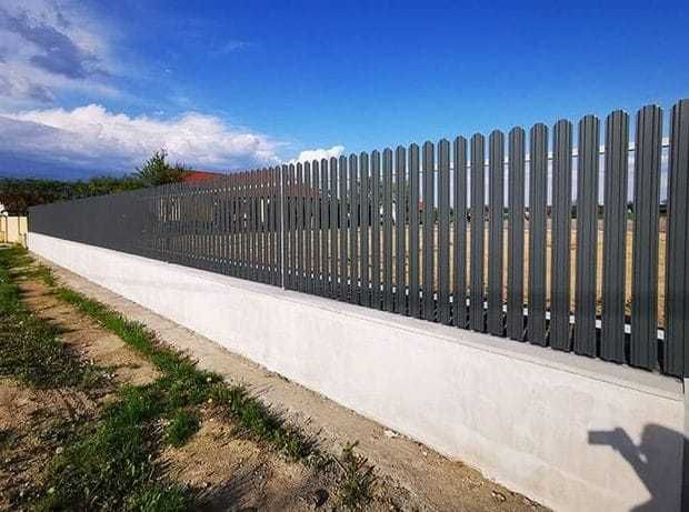 Garduri din panou stil jaluzele, sipca metalica, tabla, BCA si plasa