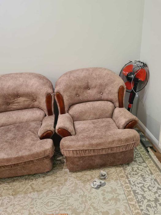 Диван раскладной, кресла