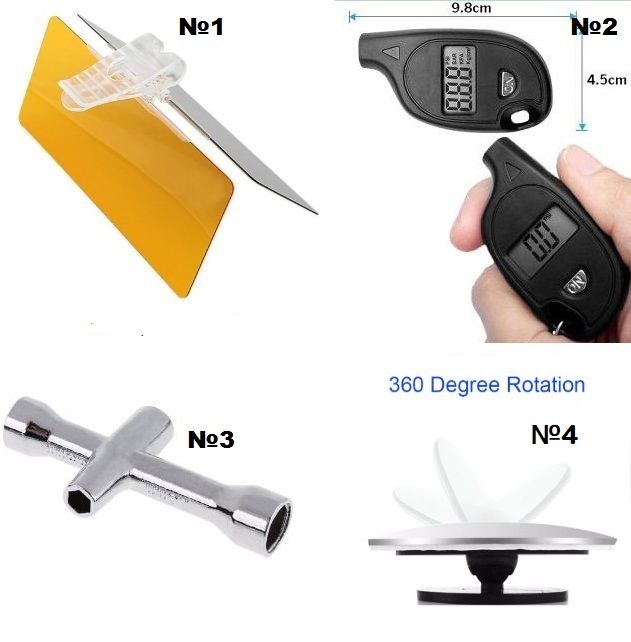 Сенник манометър огледалце за кола