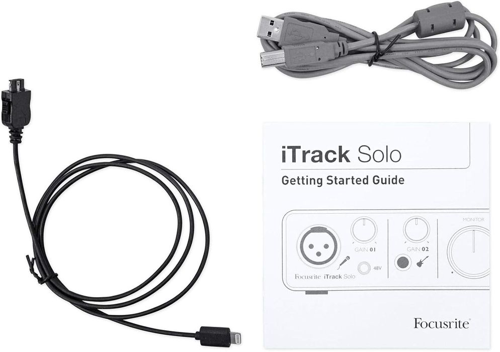 Interfață audio USB Focusrite ITRACK SOLO LIGHTNING pentru iPad/Mac
