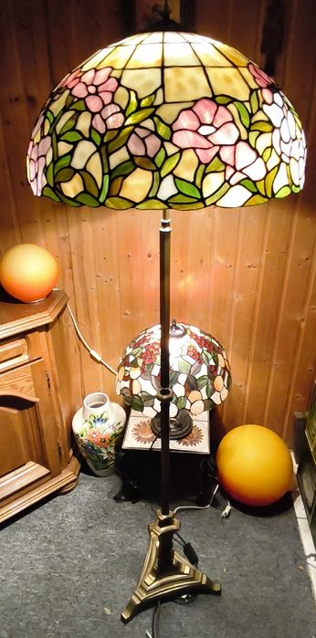 Lampadar abajur Tiffany,picior onix