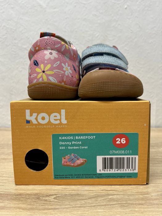 Боси обувки KOEL Danny Print Garden Coral 26н.