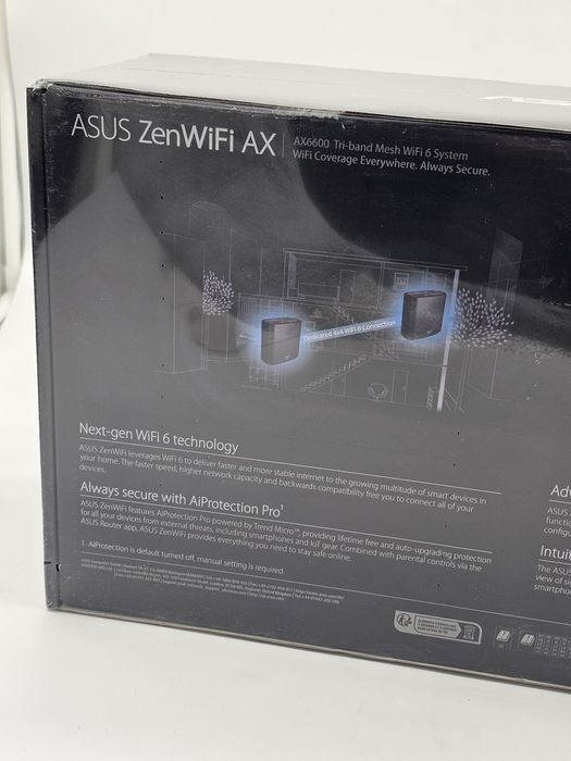 Sistem mesh ASUS ZenWiFi XT8 AX6600 Tri-Band Wi-Fi 6