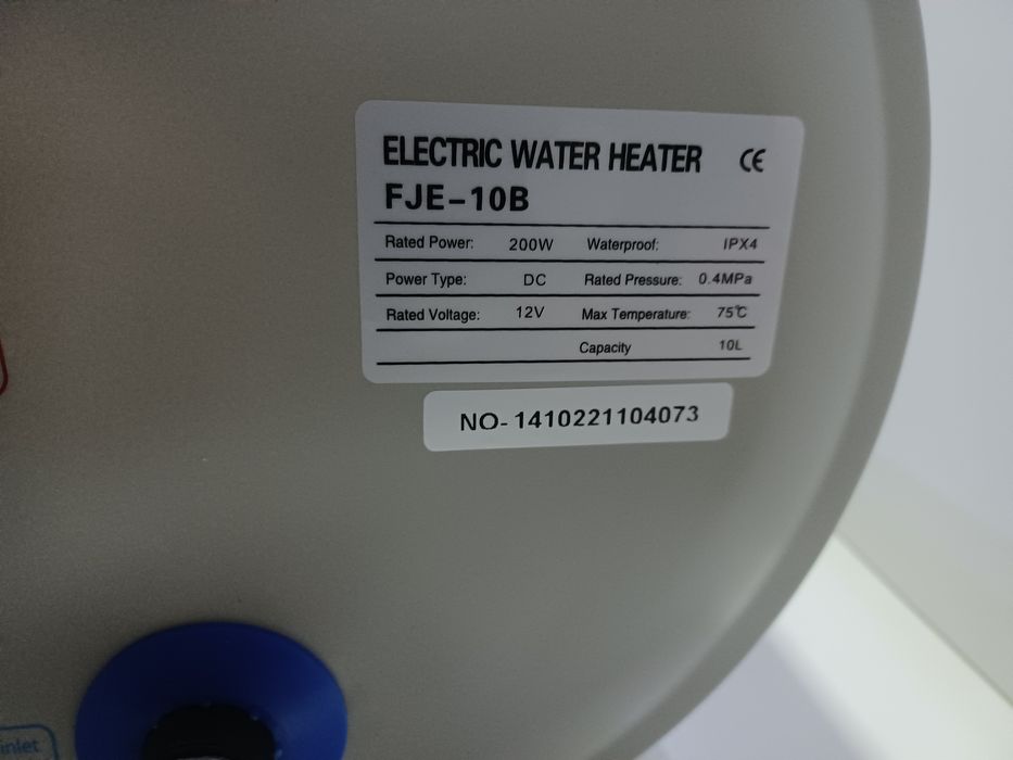 Boiler electric 12v, 200w, 10L pt rulota, autorulota, camper, barc