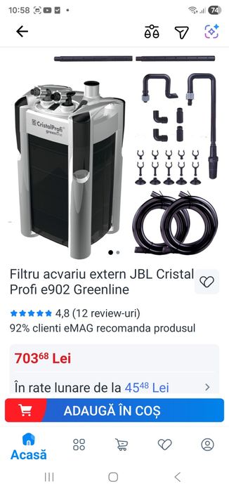 Acvariu firma juvel de 190 litri
