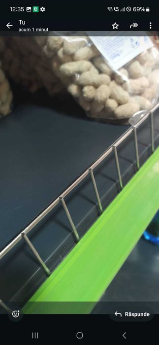 Opritoare metalice cromate pentru rafturi de magazin