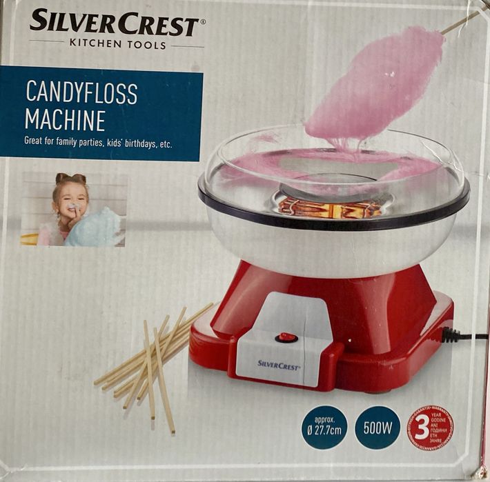 Машина за захарен памук Silvercrest Candyfloss Machine (500W)