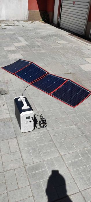 PowerOak Соларен генератор EB150 с включен сгъваем панел Dokio 150 W