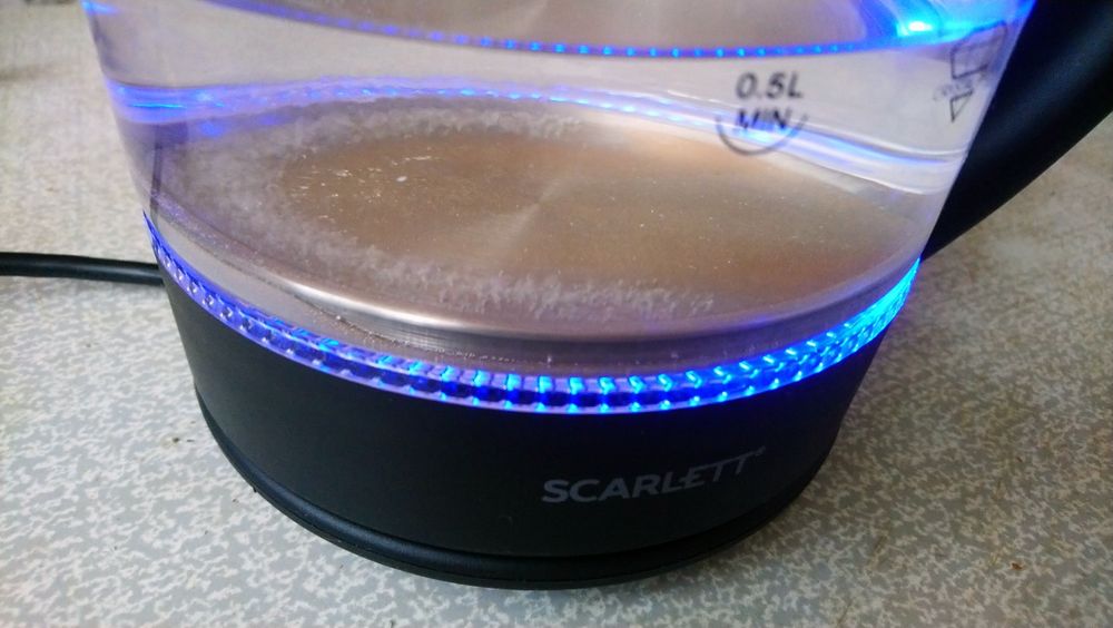 Хрустальный без проводной чайник