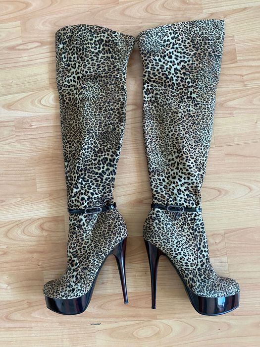 Cizme model animal print/39/25cm