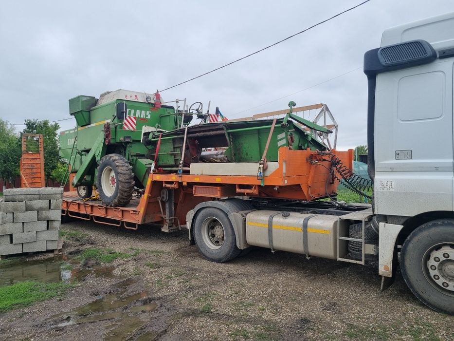 Transport utilaje,tractoare,utilaje construcții,escavator,dube,trailer