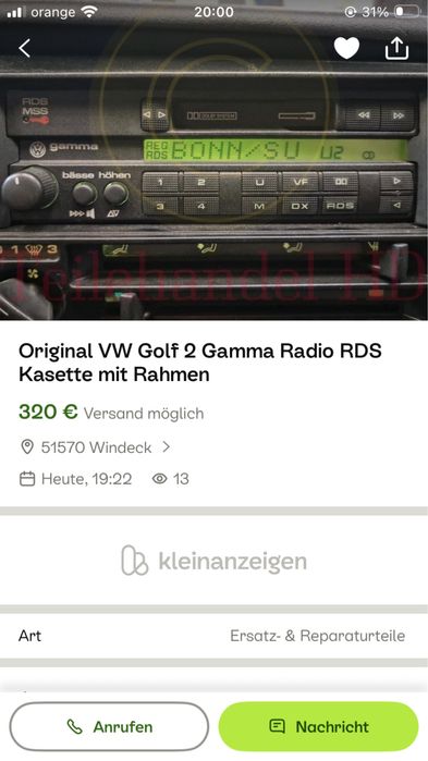 Radio Gamma Volkswagen