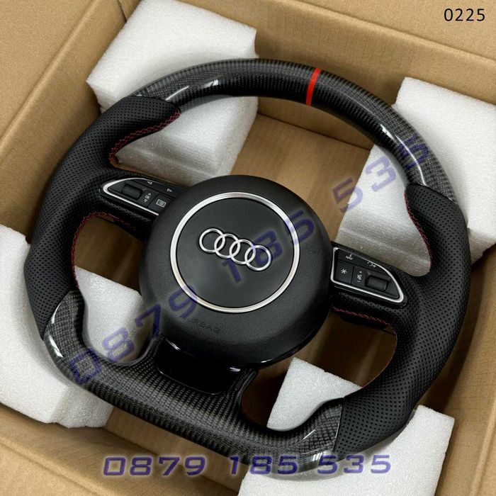 Рязан спортен карбон волан AUDI A3 A4 A5 A6 A7 A8 Q3 Q5 Q7 ауди а4 а5