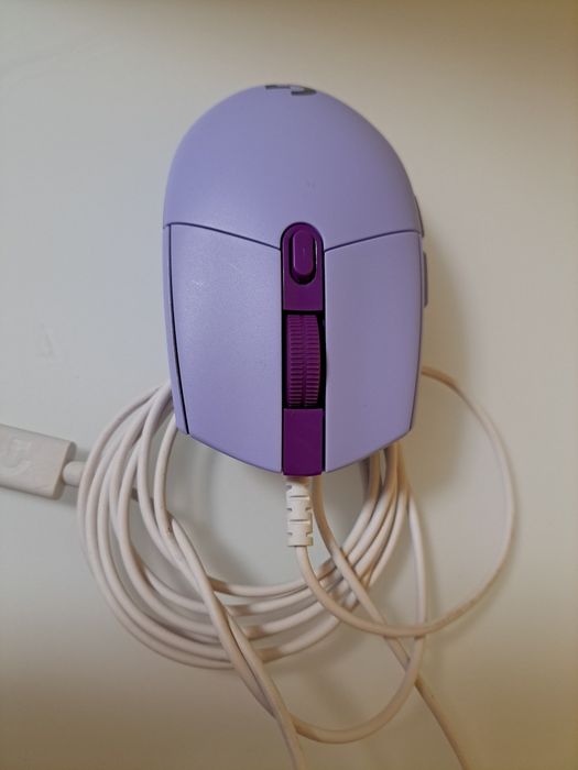 Гейминг мишка Logitech - G102 Lightsync, оптична, RGB, лилава