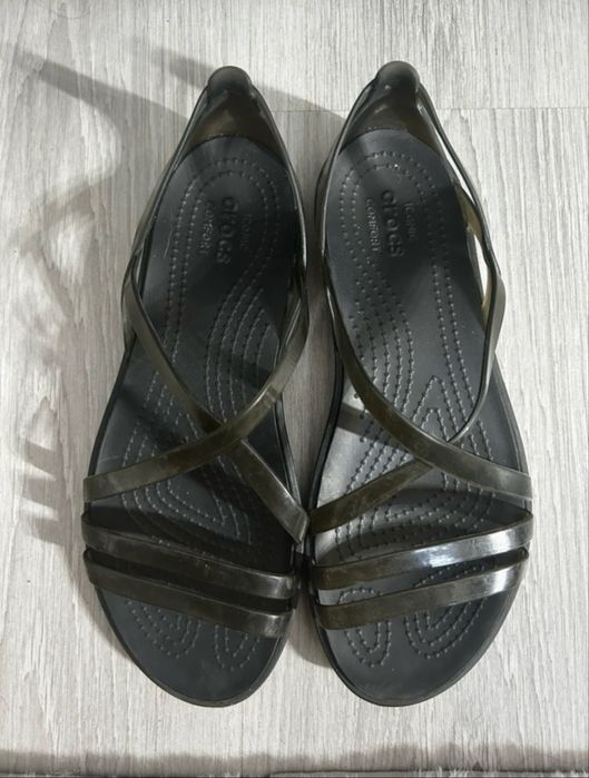Sandale Crocs dama, Isabella Strappy Sandal W, Negru