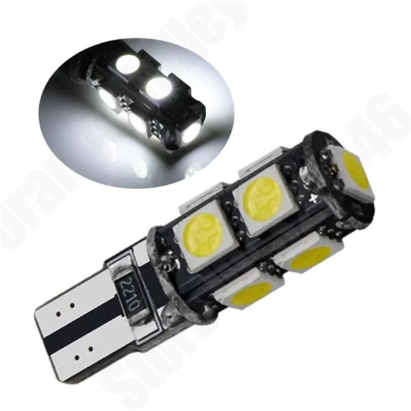 Лед крушки 2бр. за габарит T10-W5W 9LED 12V 5050 SMD- А3028