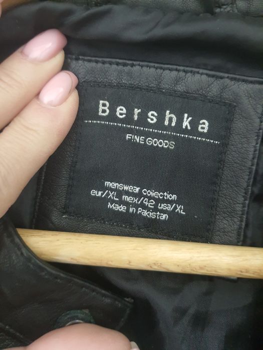 Мъжко яке от естествена кожа ХЛр-р BERSHKA