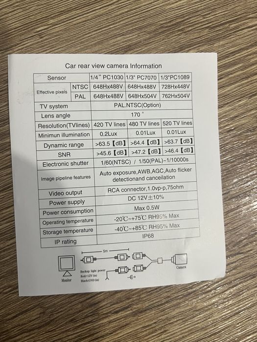 Camera video spate AHD CVBS pentru WV, Skoda, Audi