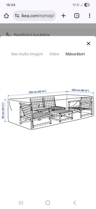 Husa mobilier exterior IKEA Tostero