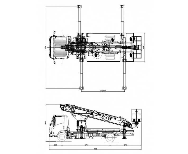 Автовышка 35 метров DASAN DS 350 на базе ISUZU NQR90LL 2026