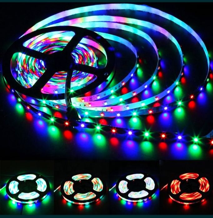 LED лента 5 метра, Многоцветна