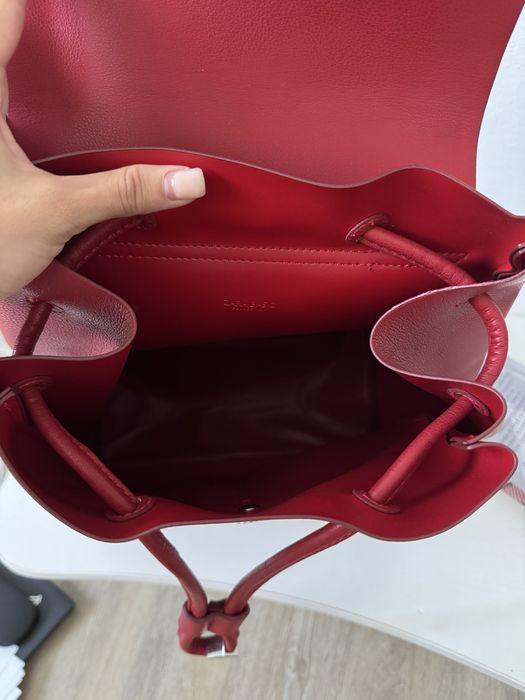 Rucsac rosu burgund Zara