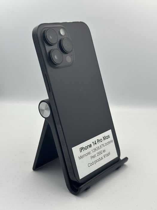 Iphone 14 Pro Max - 128GB, 87% baterie, 1 an garantie