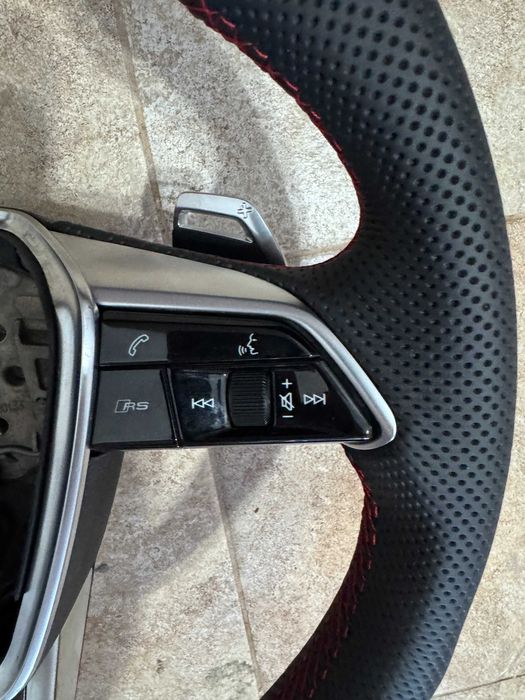Volan Audi RS Tesit RS6 RS7 C8 Piele Perforata butoane padele RS
