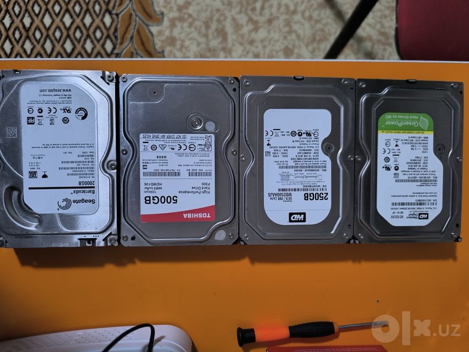 HDD 250,500,1TB,2TB