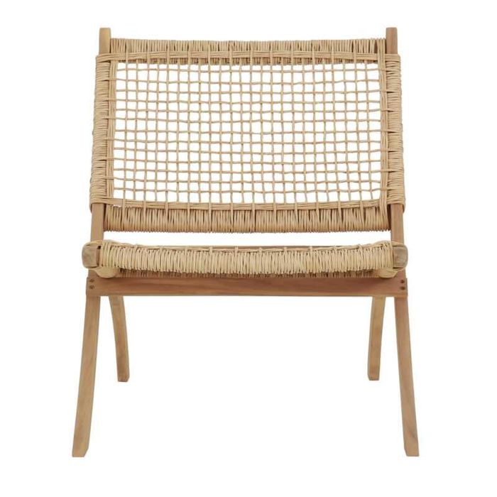 Стол, HM6243.01, Натурален, Изкуствен ратан, 78х60х73см.