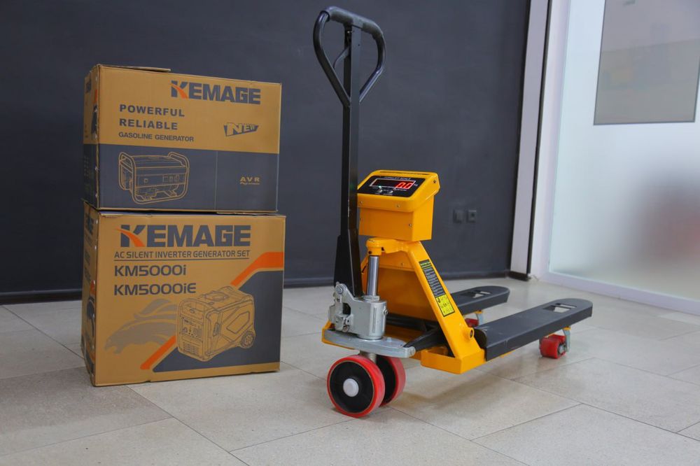 Рохля с весами 2000 кг (транспаллет штабелер)