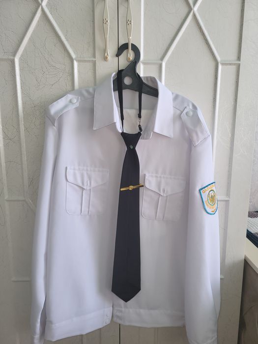 Белая рубашка МВД РК 54 размера