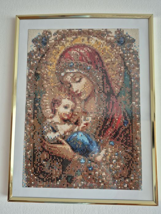 Tablou cu diamante Maica Domnului