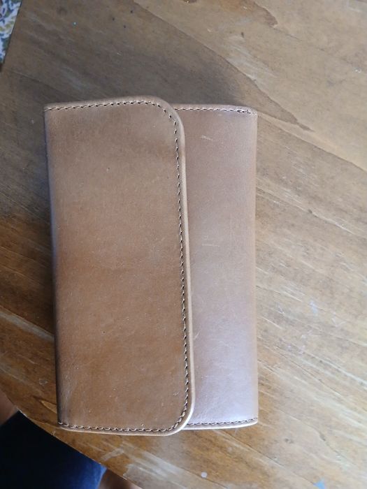 Portofel de piele maro