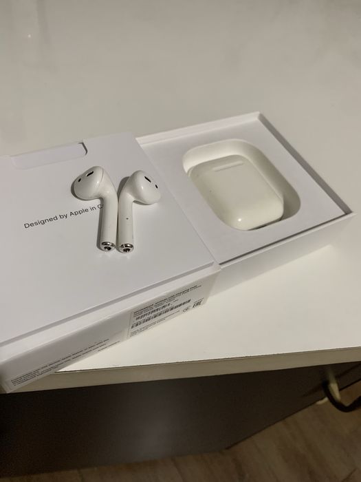 Наушники Apple Airpods 2 оригинал рабочие полностью