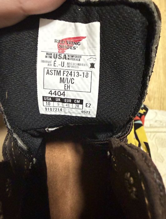 Зимние Ботинки Red Wings 43 размер оригинал made in USA