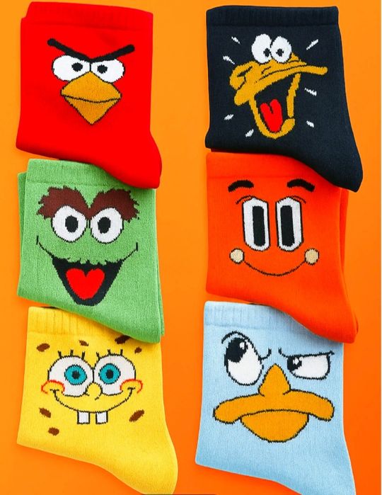 Set 6 șosete-ciorapi bumbac 100 % noi 40 - 44  - 50 Lei