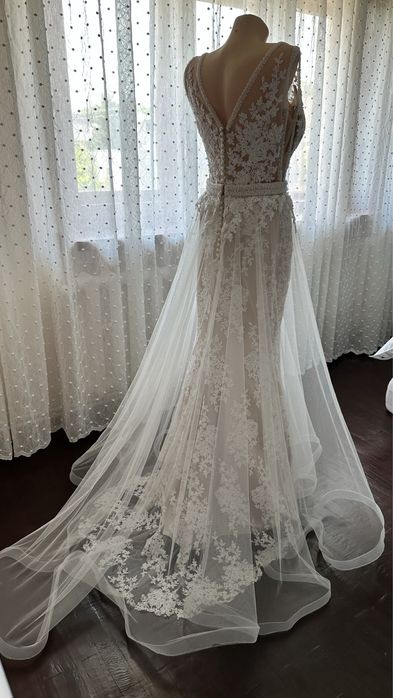 Rochie mireasa White Lady marimea M(46 marime romaneasca)