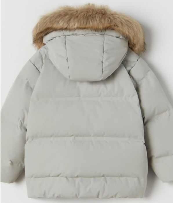 Zara детско яке: термо-запечатано пухено и водоотблъскващо 128-134см