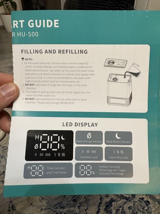 Umidificator Fohere rezervor 6L