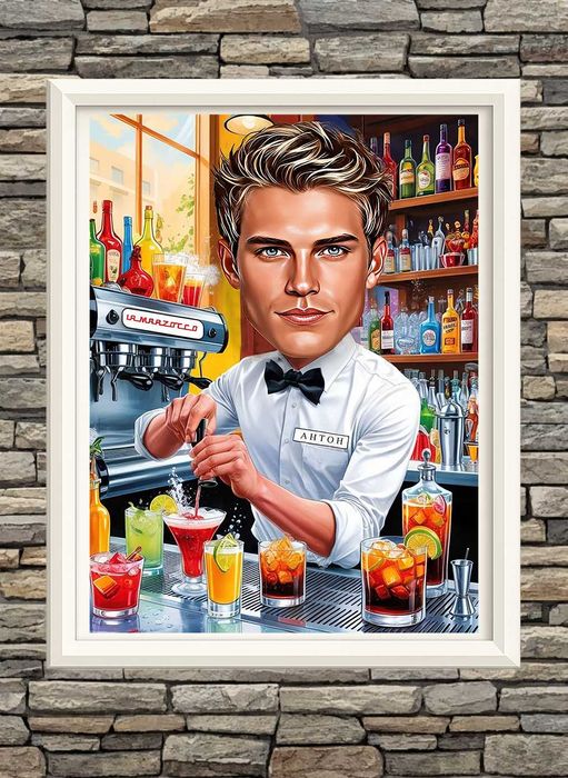 Карикатура по снимка за рожден ден, годишнина или друг повод