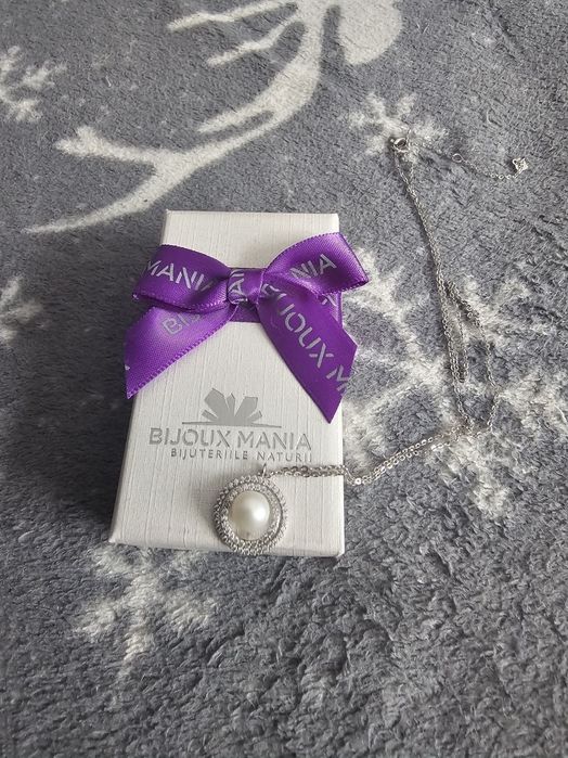 Lantisor de argint cu perla bijoux mania nou