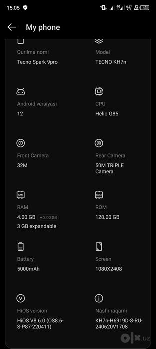 Tecno spark 9pro