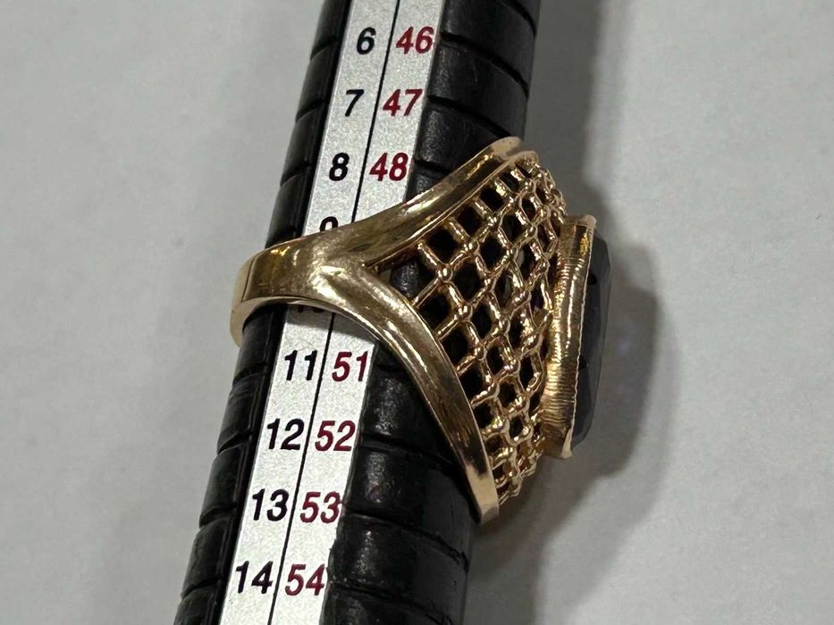 Златен пръстен 14 К 583 /7.61 гр./ Корунд /СССР от 1958