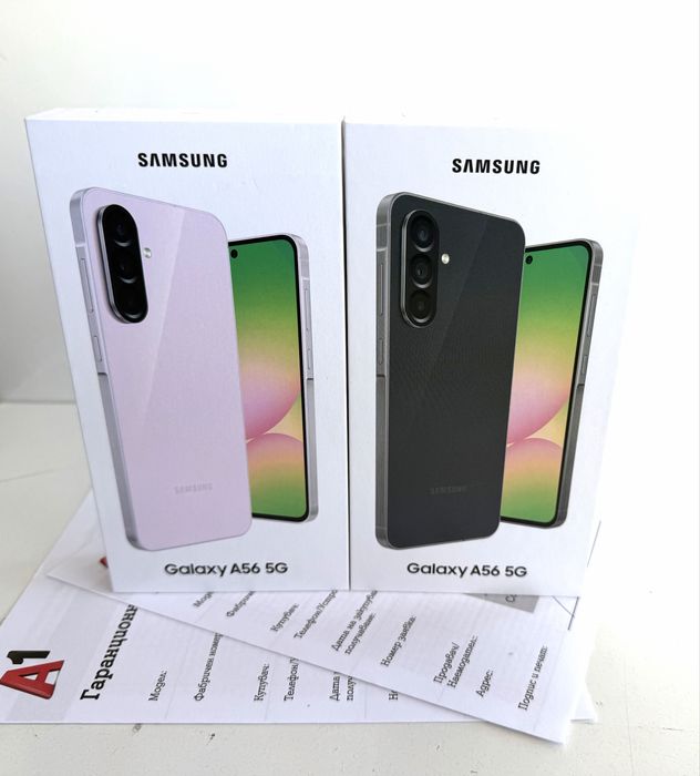 НОВ! Samsung Galaxy A56 5G 128GB Graphite / Pink 2г.ГАРАНЦИЯ!