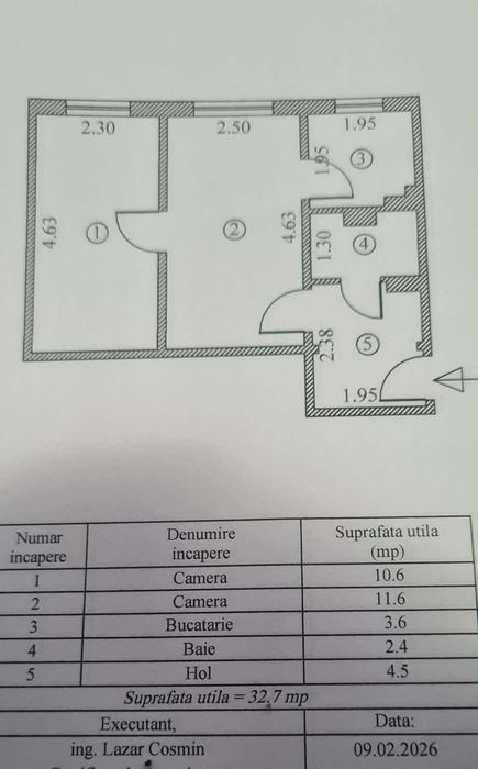 Vand apartament 2 camere