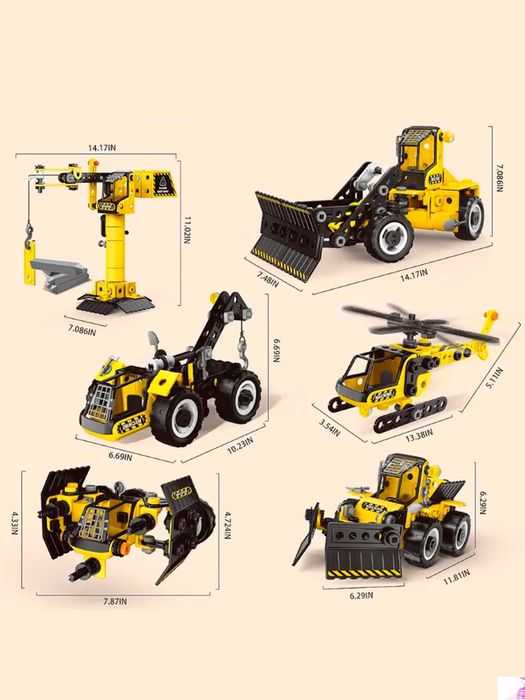 Stem конструктор 6 в 1 DIY Инженерная модель т. обучающие игрушки