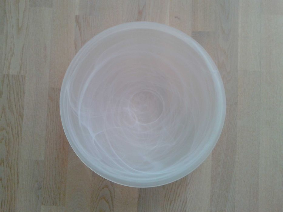 Abajur sticla alba, diam. 60 cm si 30 cm, plafoniera Turcia, impecabil