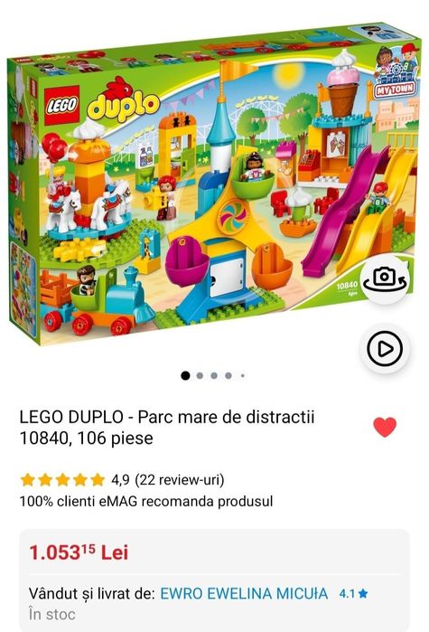 LEGO DUPLO - Parc mare de distractii
10840, 106 piese
